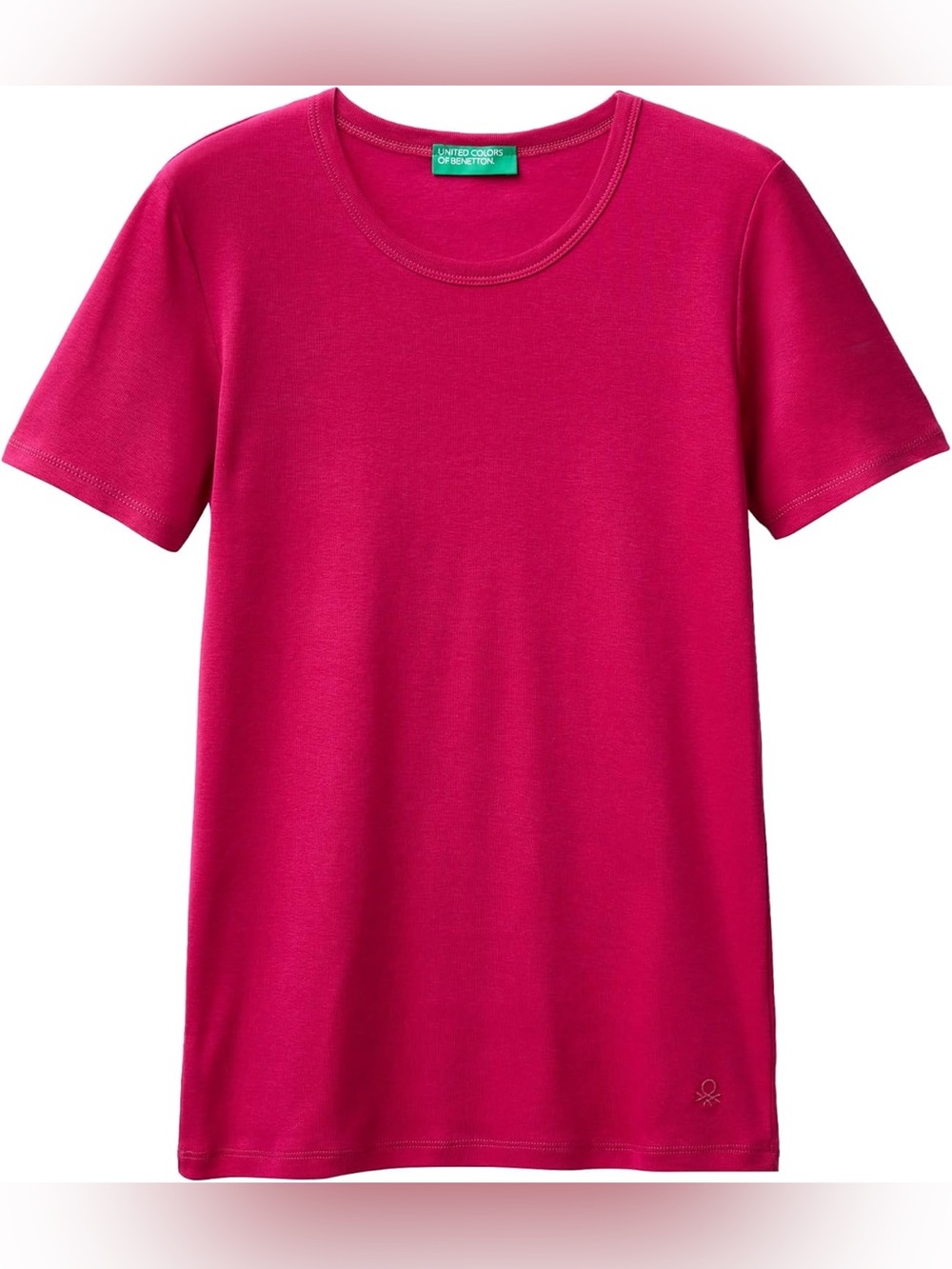 United Colors Of Benetton Women’s Pink T-shirt Size XS 100% Cotton